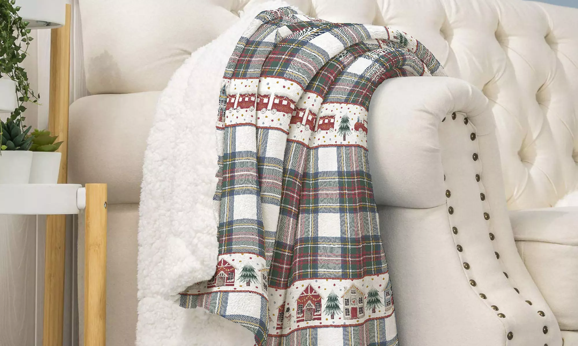 Warme Sherpa-Decke „Vermont“