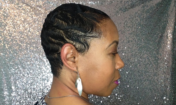 Haircut Style And Conditioning Treatment With Optional Relaxer