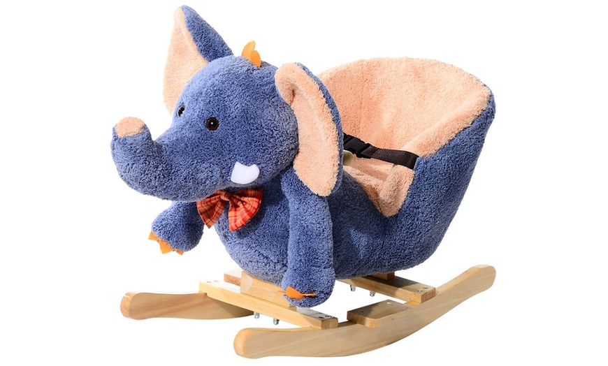 Image 6: HomCom Kid's Rocking Plush Toy