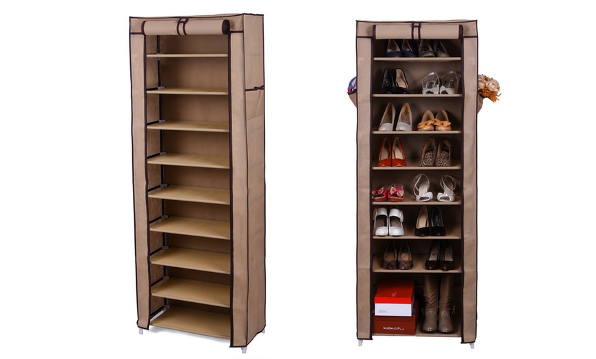 Image 7: Schuhschrank mit 10 Ebenen