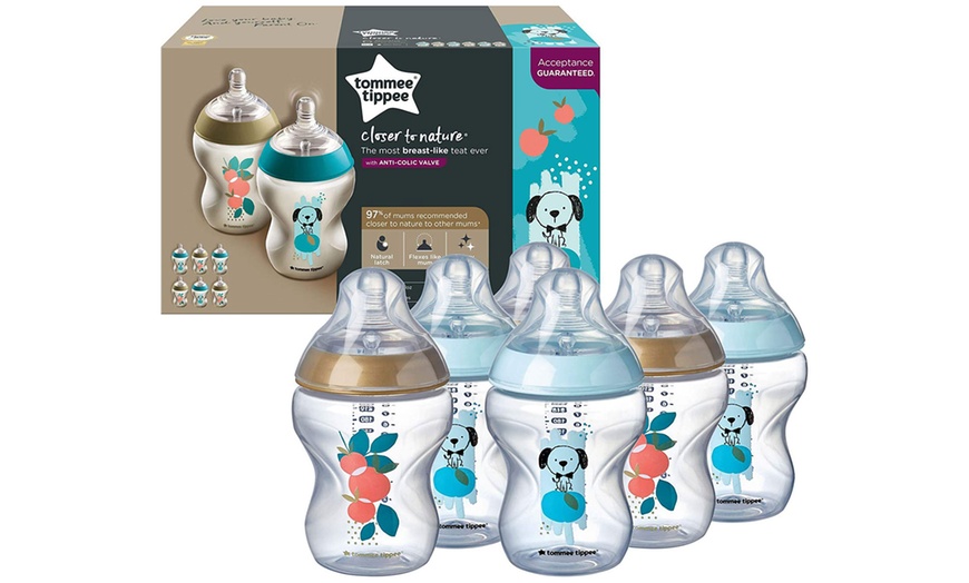 Image 1: Tommee Tippee Six Closer to Nature Bottles