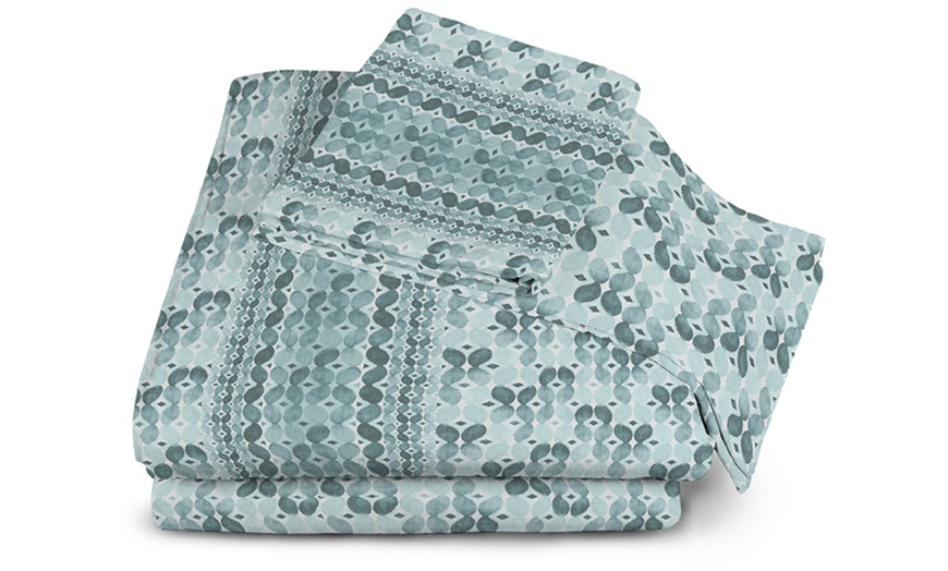 Image 19: Completo lenzuola 100% flanella di cotone Made in Italy