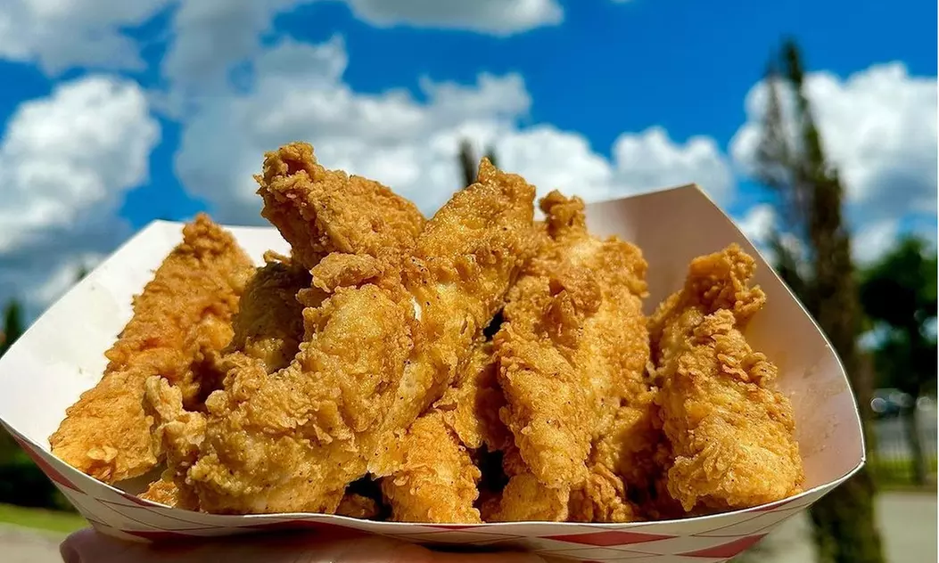 Delicious Chicken with Beverage Options Available Any Day