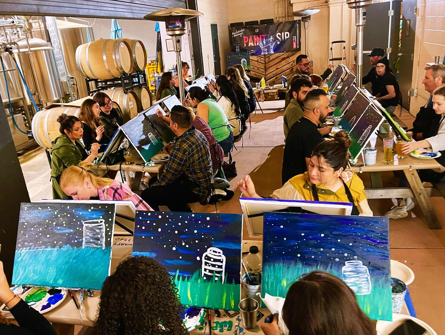 Brushstrokes and Beverages