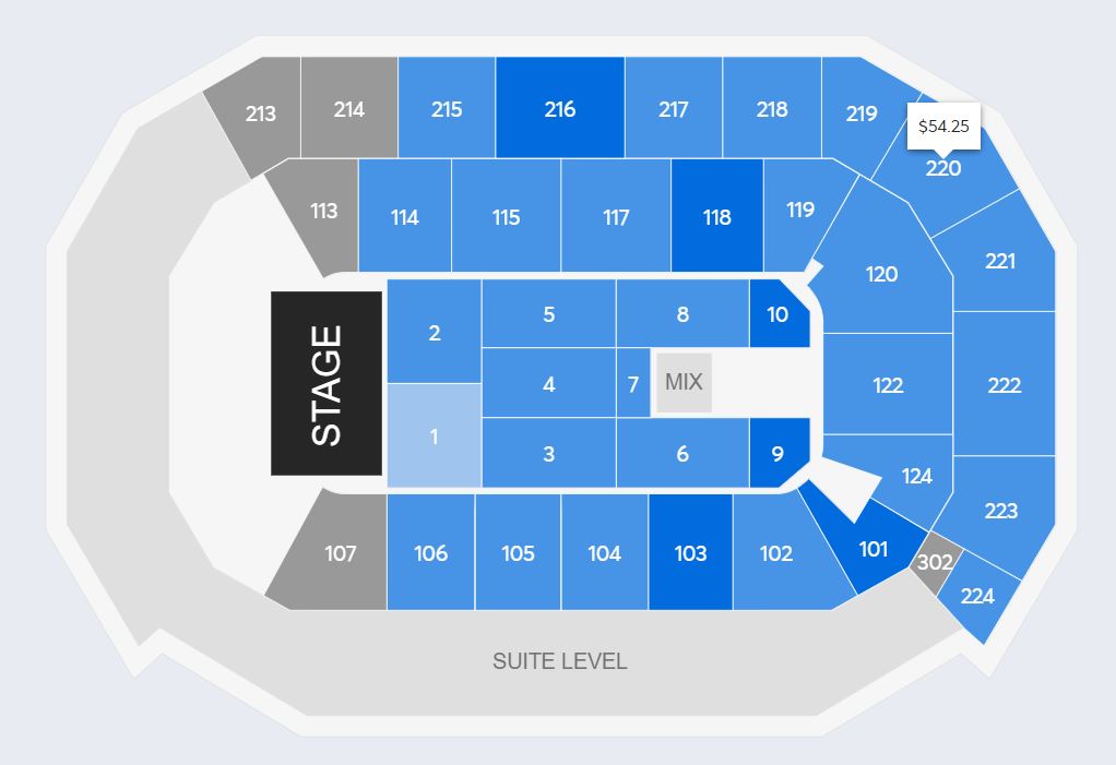 18+ Baxter Arena Seating Chart