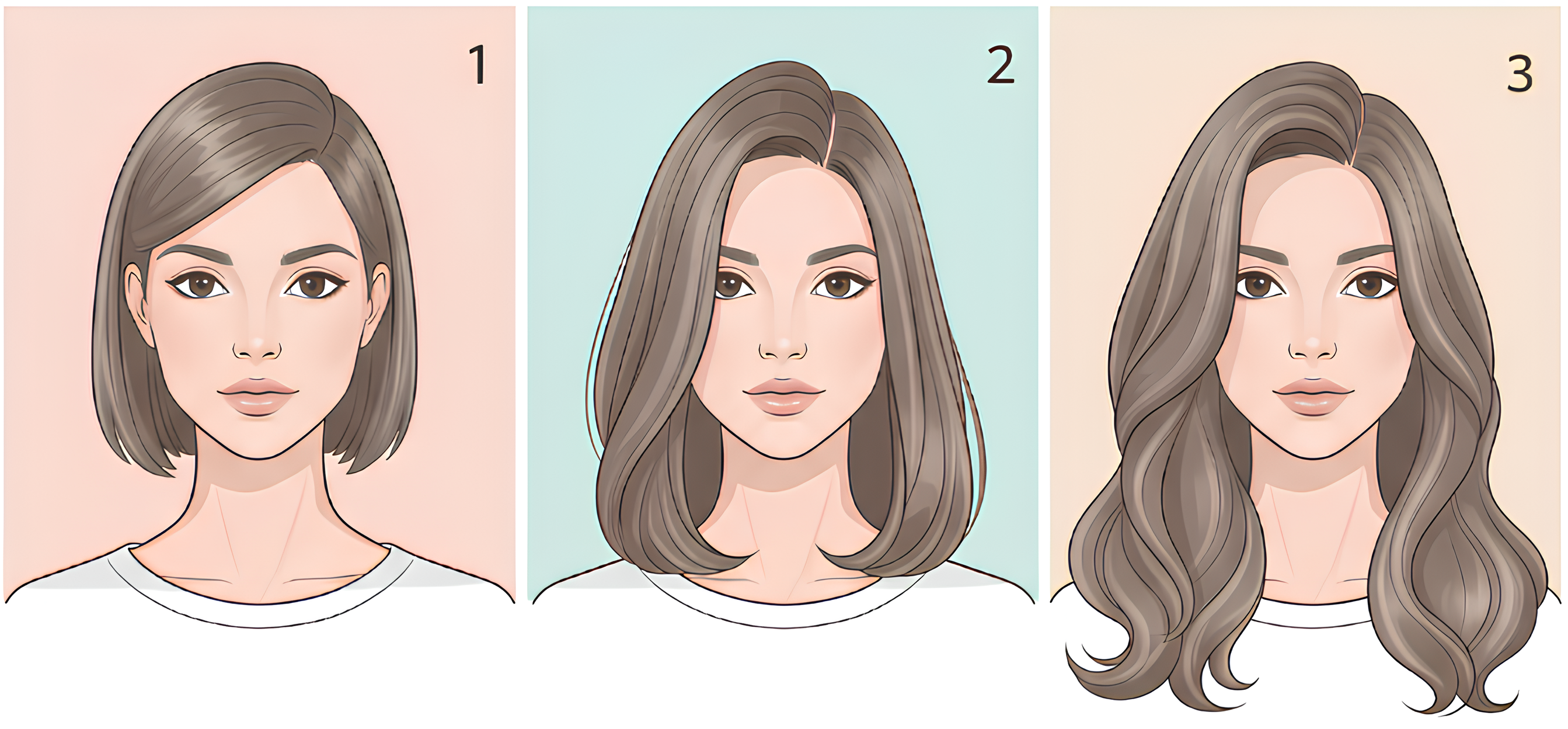 Longueurs estimées des cheveux