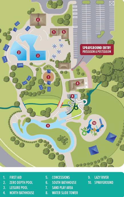Turtle Creek Waterpark map