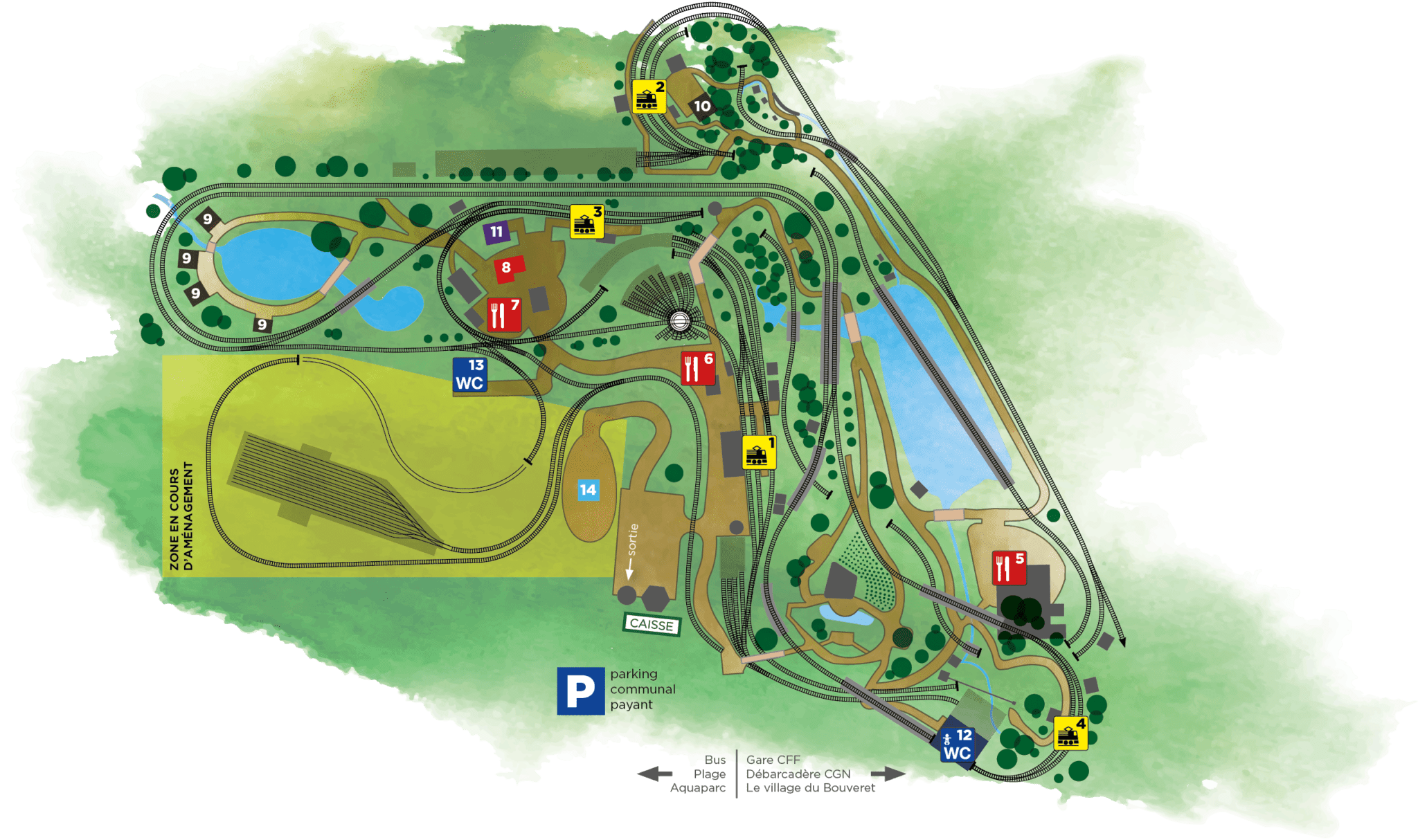 Swiss Vapeur Parc Plan