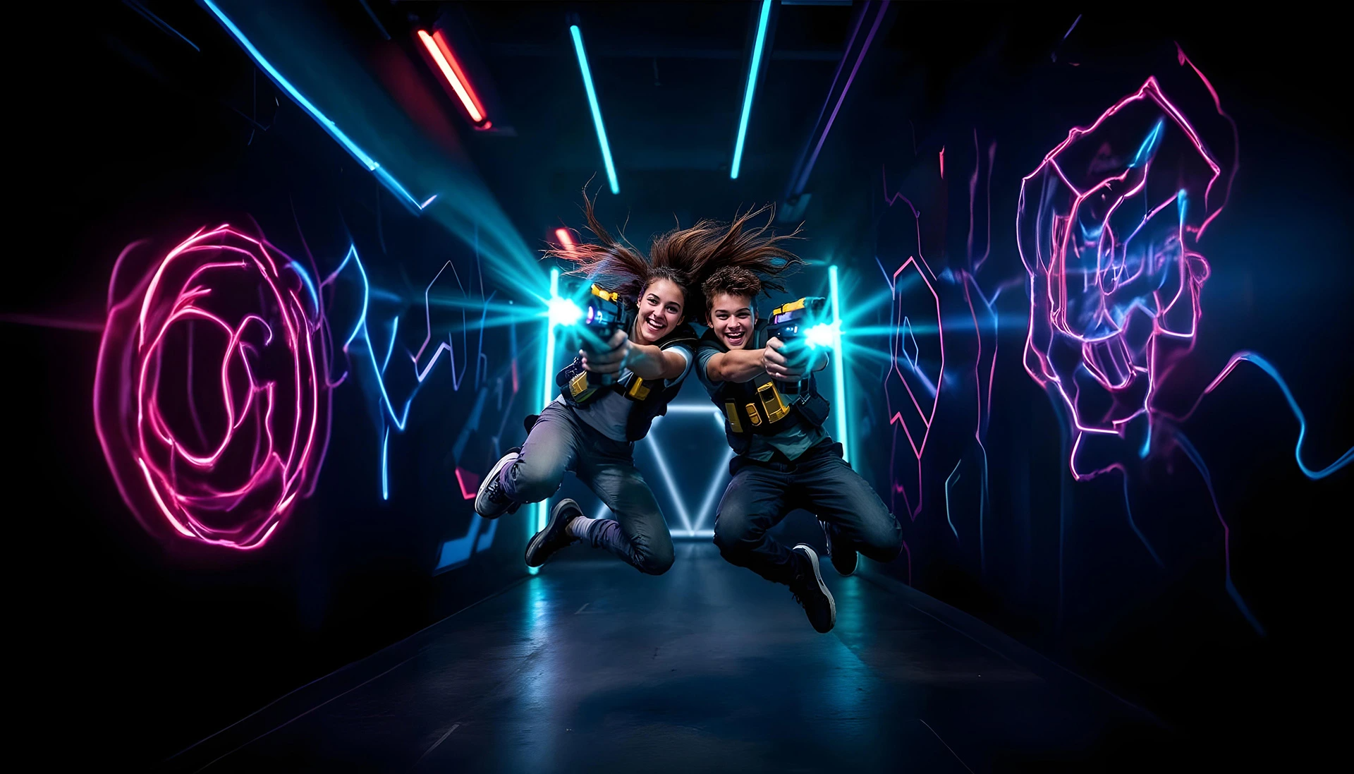 Trampoline Park Laser Game