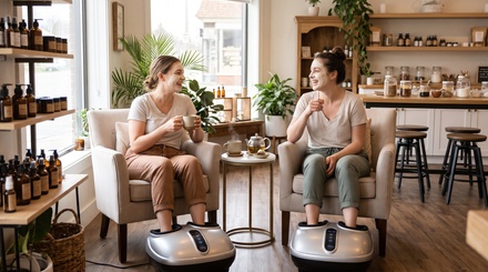 Spa Seat for Two — Reflexology, Face Mask & Tea | Effervesce Las Vegas - Effervesce LLC