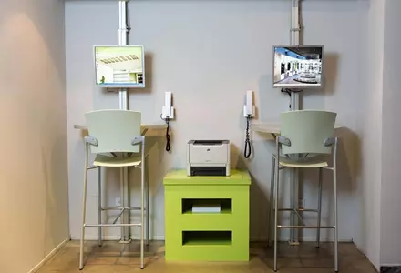 Business center and meeting rooms