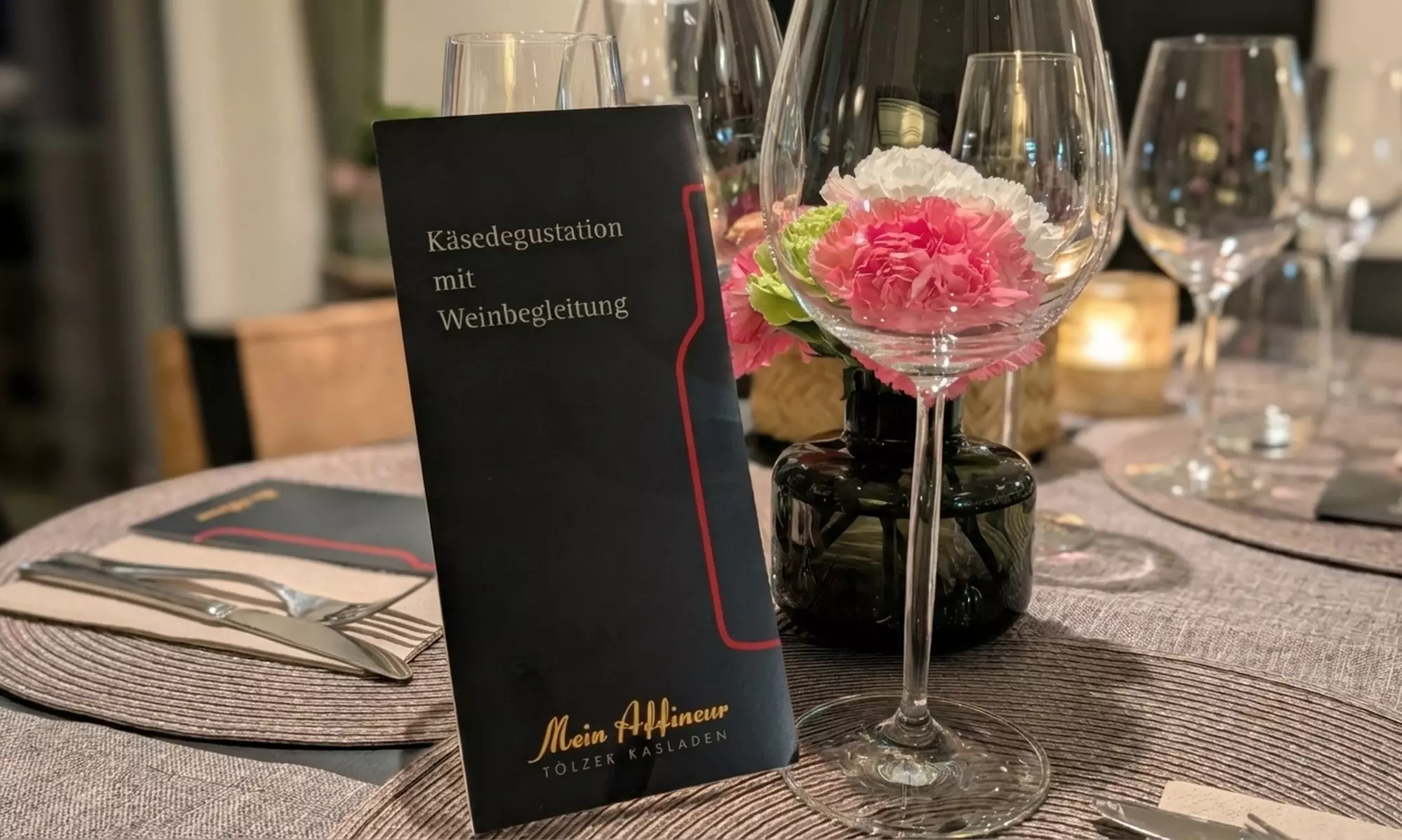 Käsetasting mit Weinbegleitung für 1 oder 2 Personen
