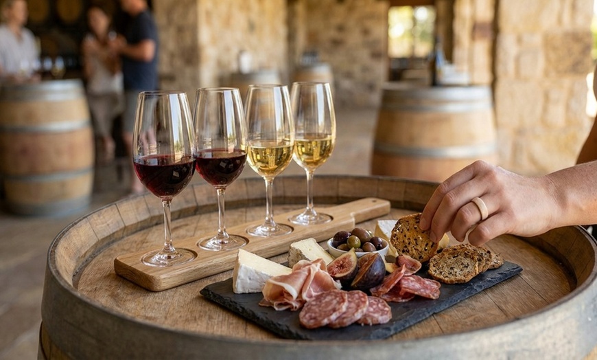 Image 4: Wine Tasting with Shareable Appetizer Plate for Two