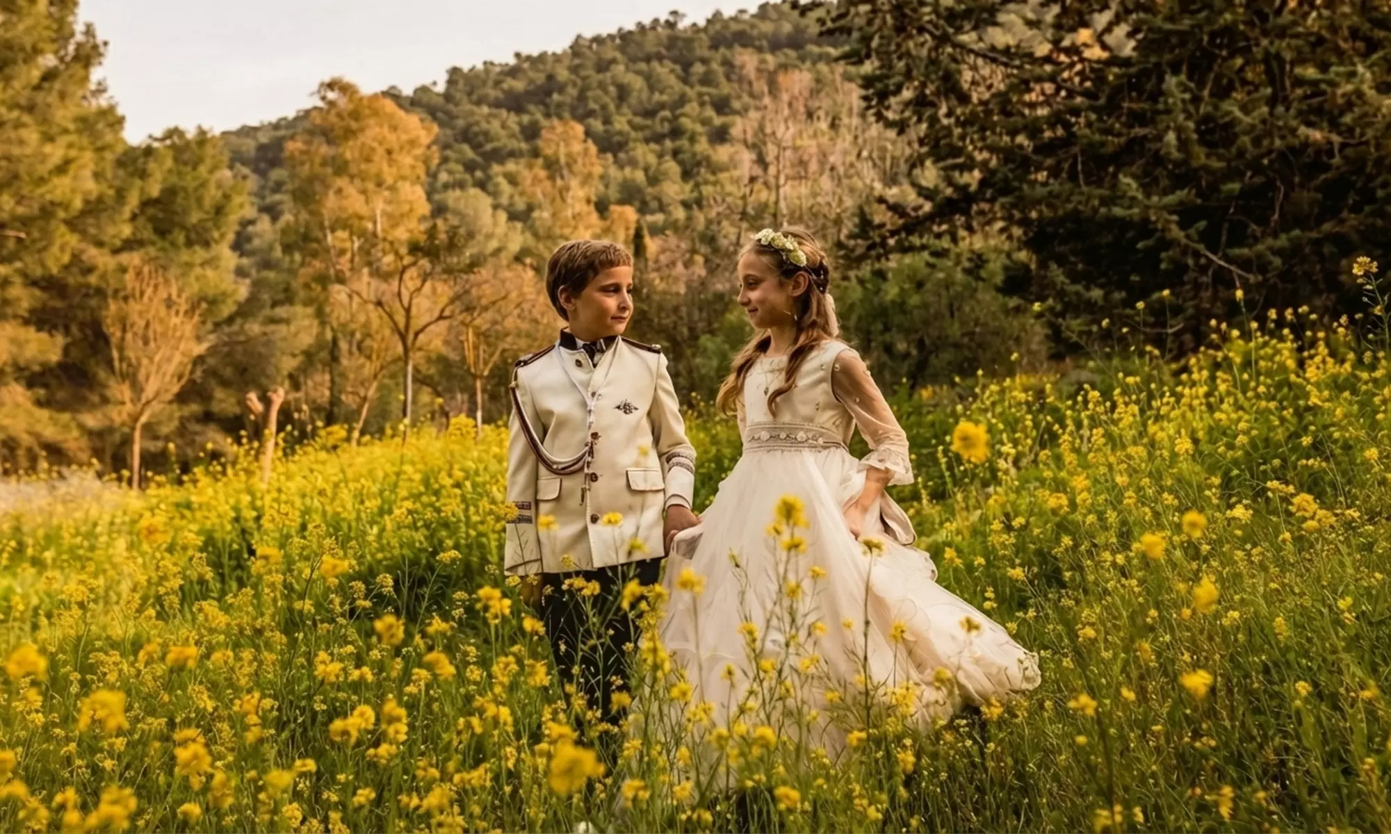 Sesión fotográfica de comunión en exterior con entrega digital