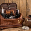 Image 1: Travel in Style With Personalized Vegan-Friendly Leather Toiletry Bag (Up to 85% Off)