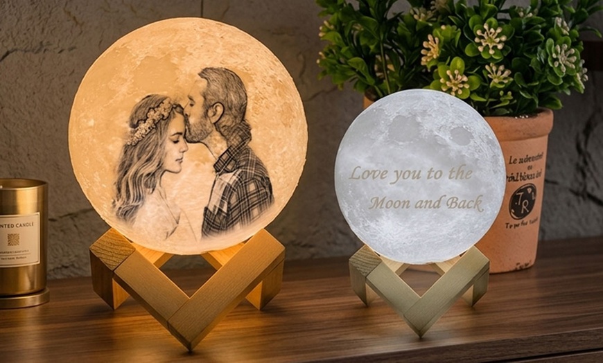 Image 3: 86% Off Personalized Moon Lamp from Justyling