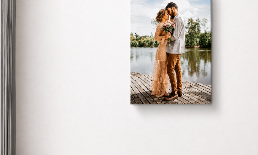 Image 2: Up to 92% Off Personalized 16" x 20" Custom Canvas Prints
