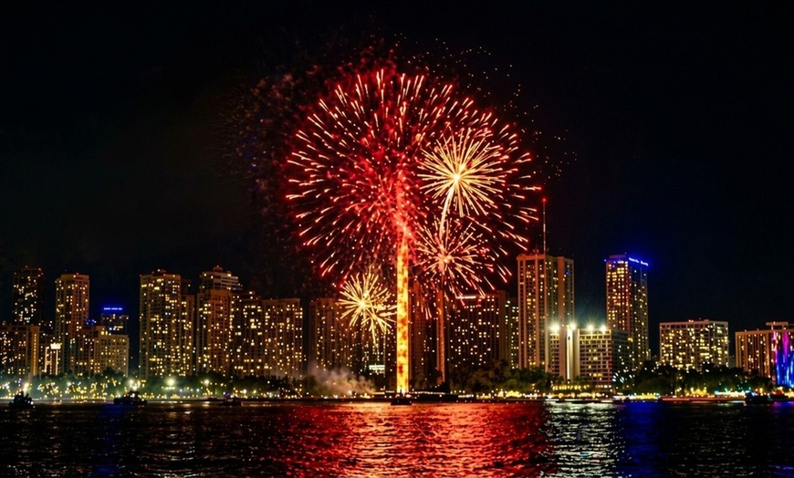 Image 4: Friday Night BYOB Fireworks Cruise with Waikīkī Ocean Views