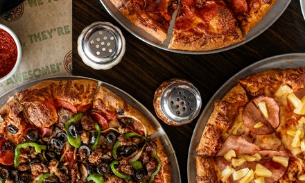 One Medium Cheese Pizza with Twisted Sticks - Pizza Factory