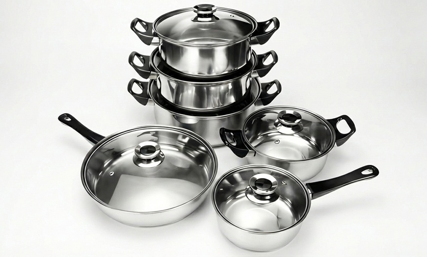 Image 7: Ensemble de 12 pièces de poêle et casserole