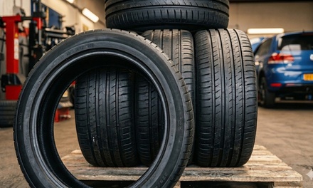 Four-Tire Matching Package for Selected Sizes and Brands; Installation Not Included - Wii Auto Repair
