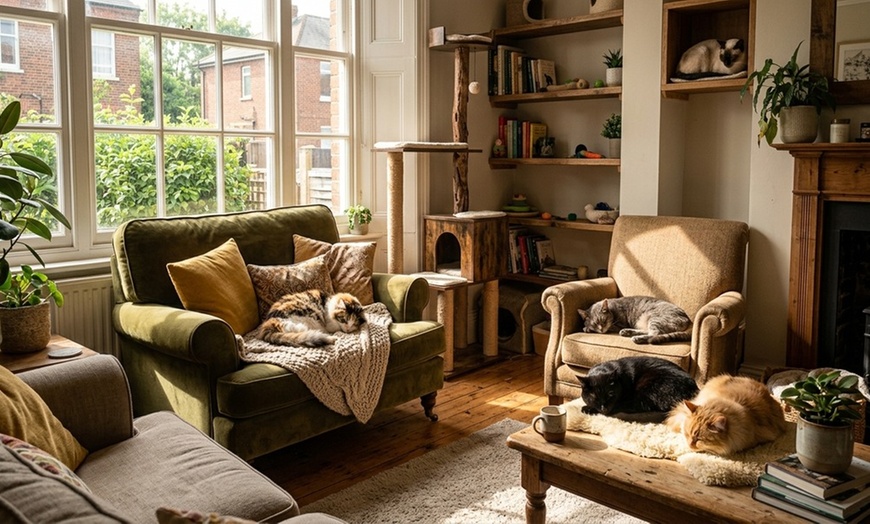 Image 2: Enjoy a Cozy Cat Lounge: One-Hour Admission in Farmington Hills