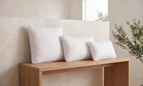 SAMPUR Pack (x4) ,Almohadas espuma microperforada 60x60 cm funda Lujo, White