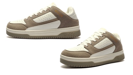 Nicce Men's White Esseli Trainers - Size 7