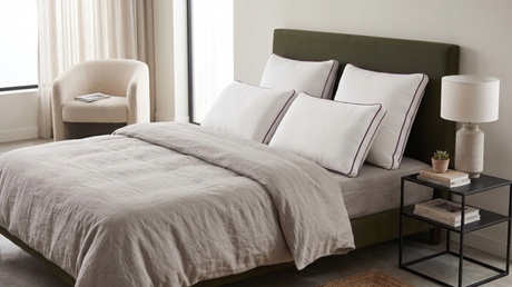 SAMPUR Pack (x4) ,Oreillers microfibre 40x70 cm housse Bonne fête
