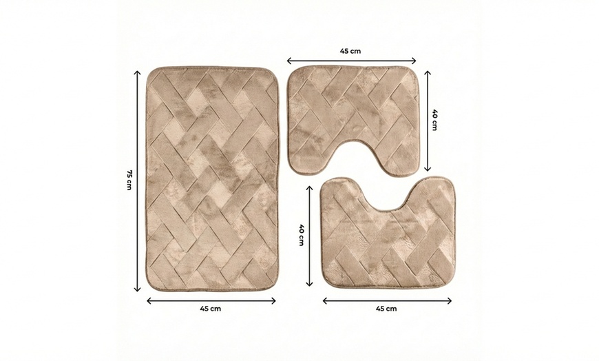 Image 7: Set de tapis de bain 3 pièces, couleur au choix