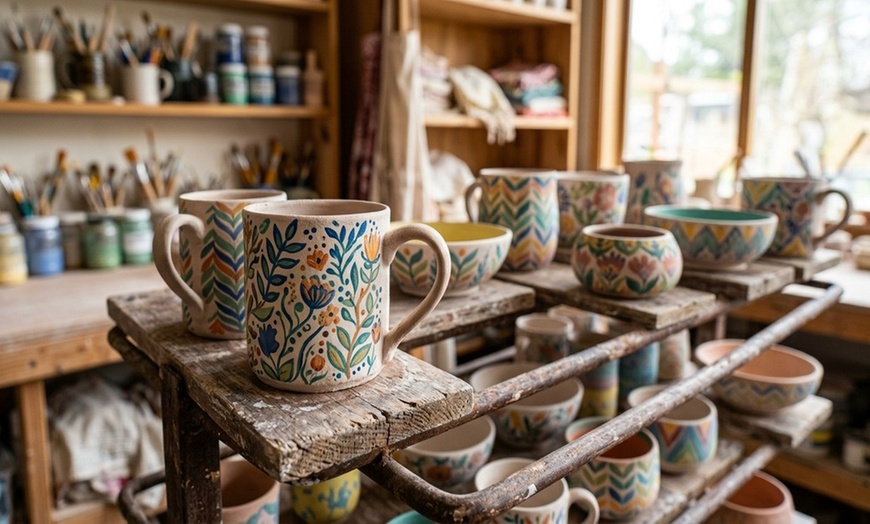 Image 2: 14% Off BYOB Pottery Class at Color Cocktail Factory