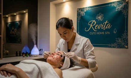 70-Minute Pampering Experience: One HydraFacial & Scalp massage session with aromatherapy. - Revita Cute Home Spa