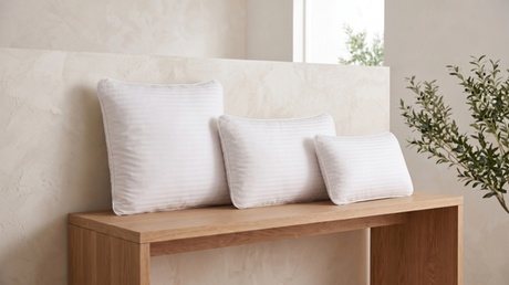 SAMPUR Paquet (x4) , Oreillers en mousse micro-perforée 40x70 cm Housse de luxe