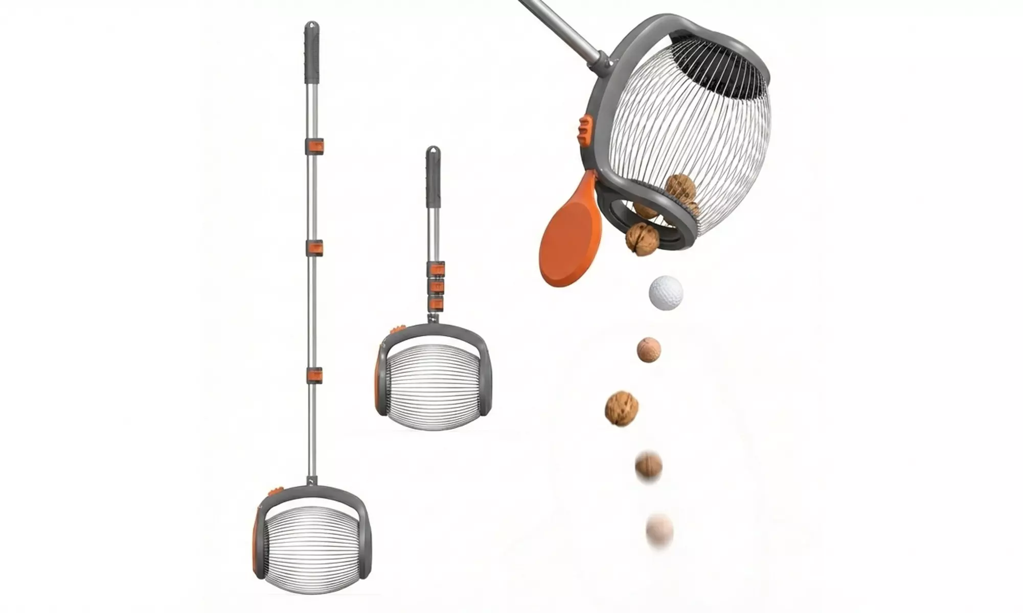 Recolector de frutas y objetos con mango telescópico, de Boudech