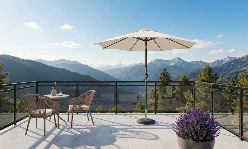 Image 25: Ombrellone da esterno con manovella e inclinazione regolabile