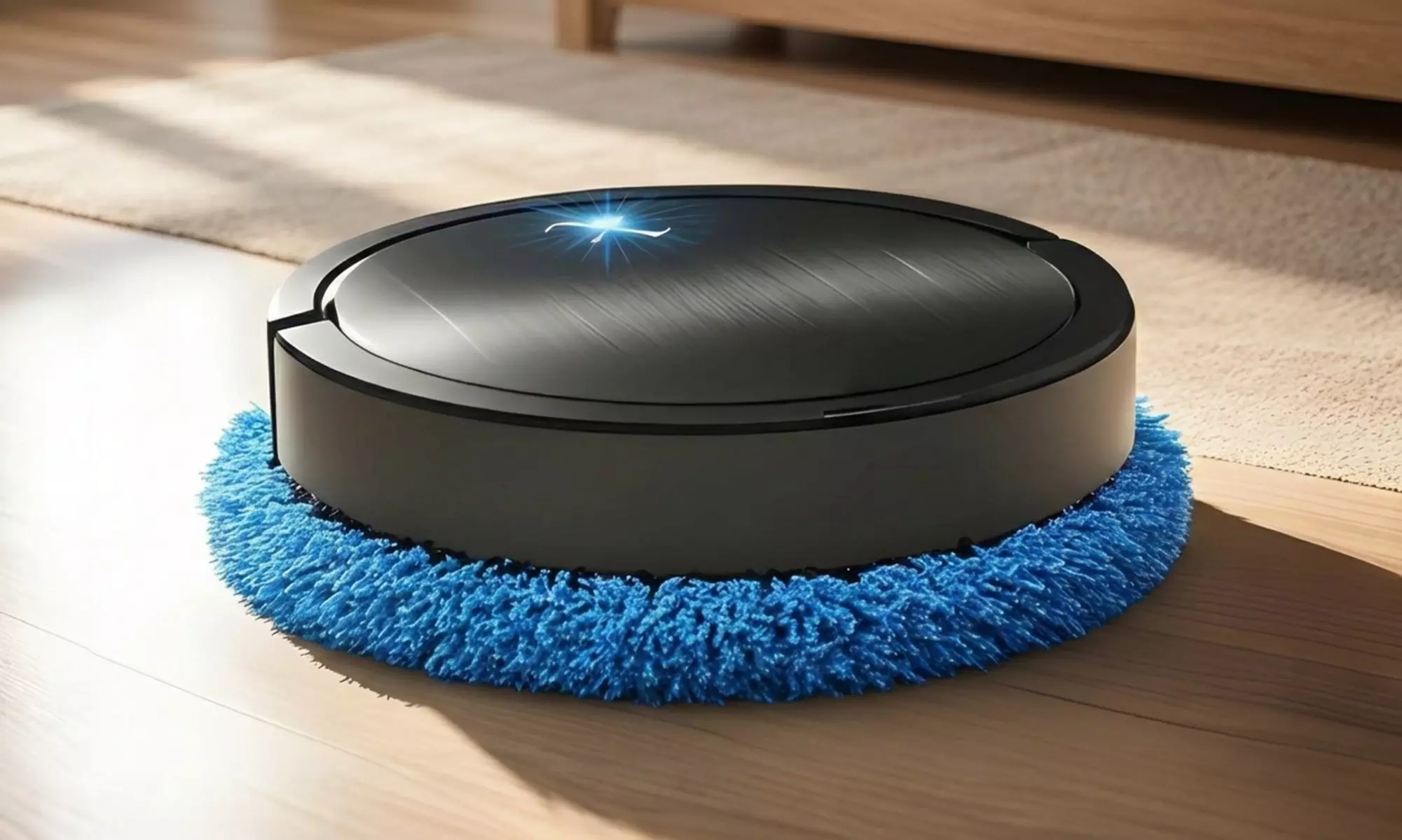 Robot de limpieza inalámbrico con mopa atrapapolvo