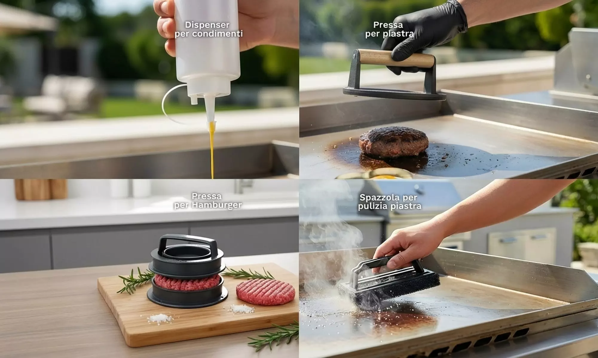 Ensemble d'accessoires BBQ 27 pièces, sac de transport inclus