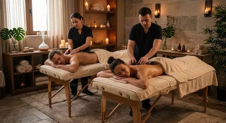 60-min Couples Swedish Massage + Hot Stones - Qi Balance Spa