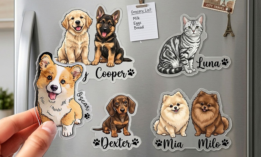 Image 15: Custom Photo Acrylic Fridge Magnets with Texts | Acrylic Gifts