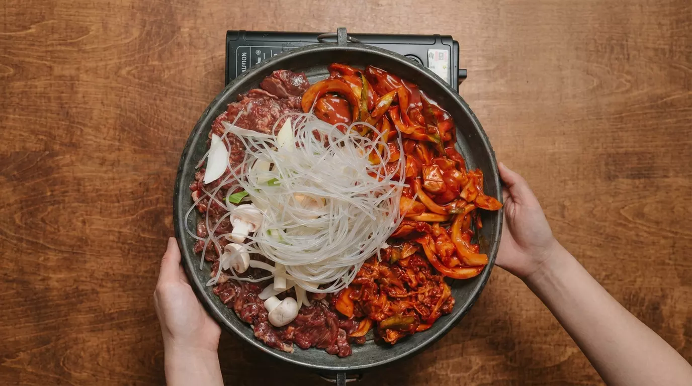 Koreanischer BBQ-Tischgrill nach Wahl für 2 oder 4 Personen