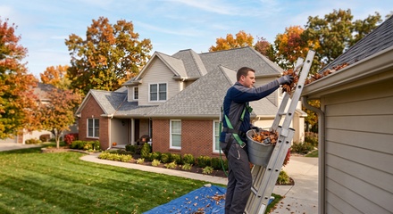Gutter Cleaning for a One Story Home - Blink Outdoor Home Services