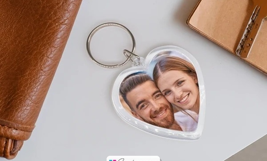 Image 7: Get Puzzle, Photo Tile, Poster, or Keyring Heart with Vibrant Color
