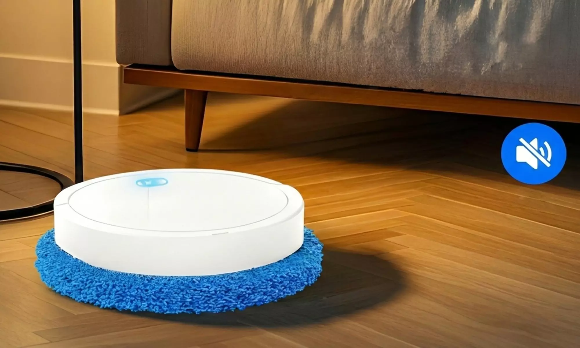 Robot de limpieza inalámbrico con mopa atrapapolvo