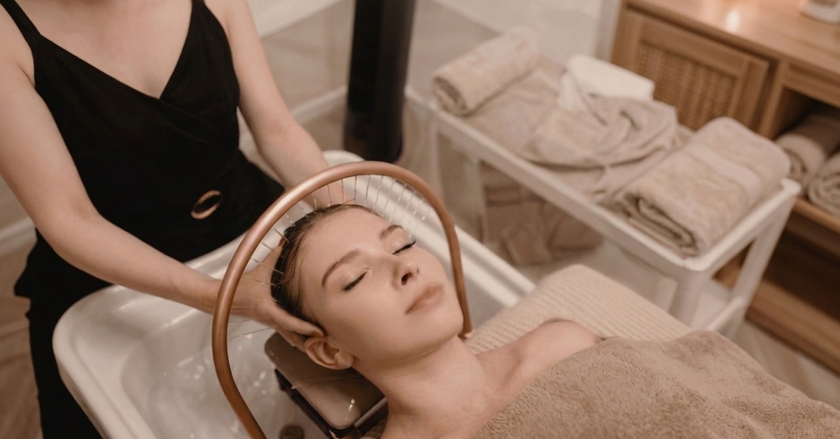 Sesión de head spa japonés en Madrid