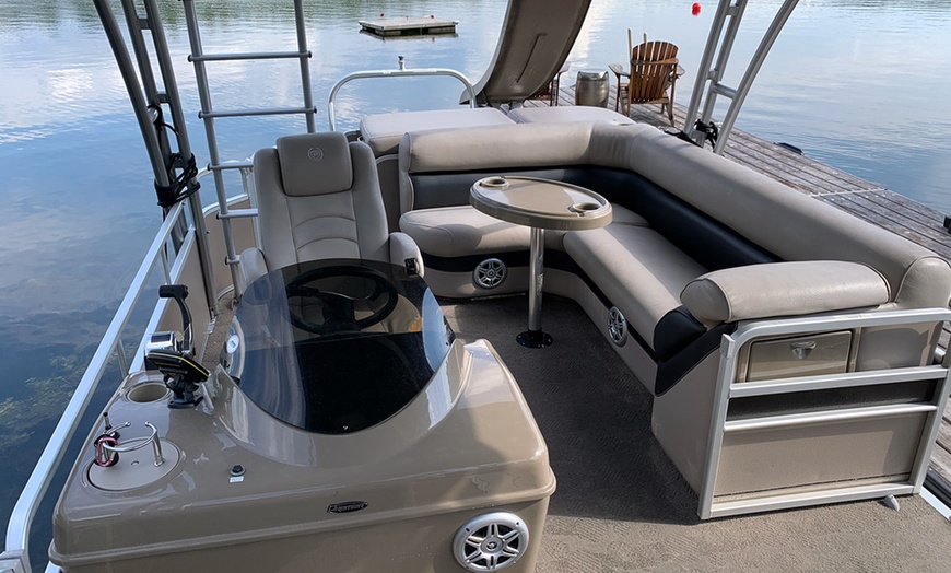 Image 7: 8-Hour Double or Single Decker Pontoon Rental - Up to 15 People