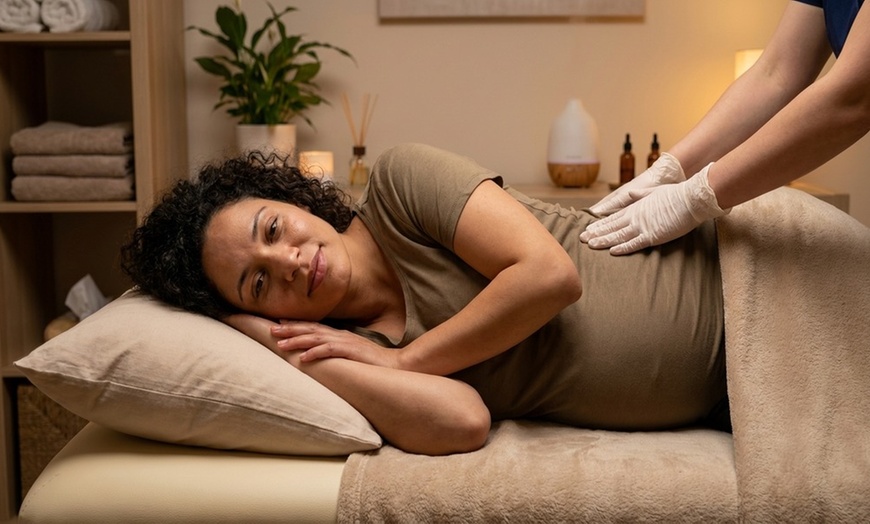 Image 7: Relax w/ Prenatal Massage or 60 Min: Body Massage w/ Hot Stones & More