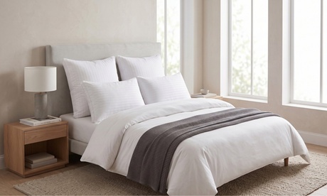 SAMPUR Pack (x4) , Oreillers microfibre 50x30 cm housse Luxe