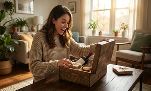 Spa & Wine Gift: Vine Oh! Spa Day Box with Premium Wine &