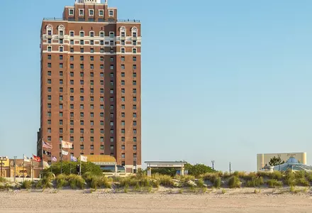 Beachfront location