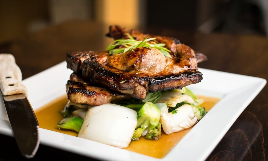 Image 9: Dinner for Two or Three with Appetizer, Entrees, and Drinks
